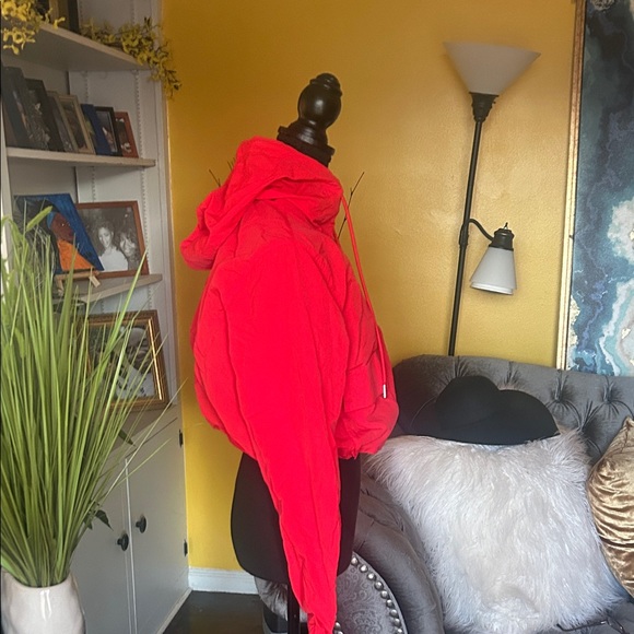 Love Tree Women's Red Hooded Jacket - Picture 4 of 8